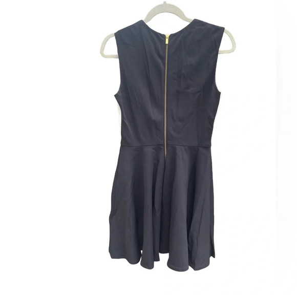 DIANE VON FURSTENBERG JEANNIE LEATHER COLORBLOCK DRESS - Picture 2 of 6